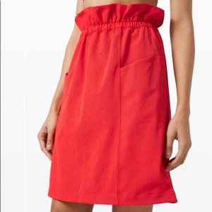 Lululemon Trip Taker Skirt Carnation Red Size 10. NWT